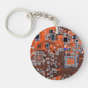 Platine für gedruckte Leiterplatten Orange-Platine Schlüsselanhänger