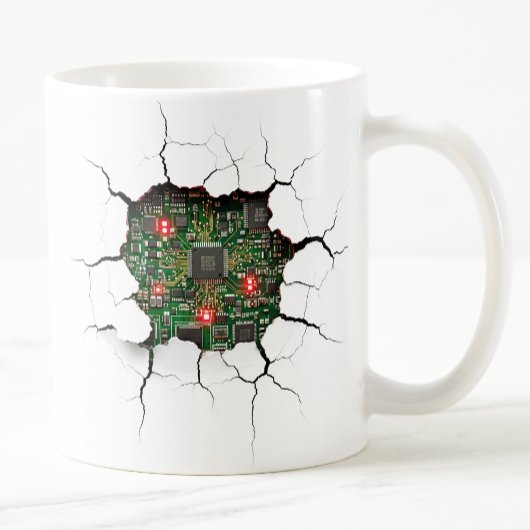 Platine mit gebrochenem Wall Kaffeetasse