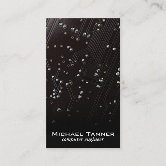 Platine (schwarz) visitenkarte (Vorderseite)