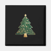 Platinen-Computer-Tech-Christbaum  Magnet (Vorne)