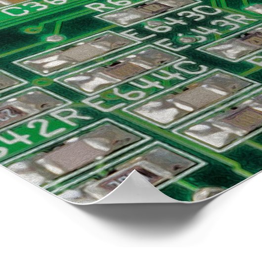 Platinenmalerei Poster (Ecke)