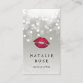 Platinglühen | Lippen Visitenkarte (Vorderseite)