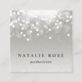 Platinglühen Quadratische Visitenkarte (Vorderseite)