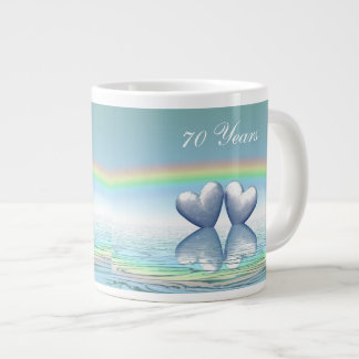 Platinherzen zum 70. Jubiläum Jumbo-Tasse