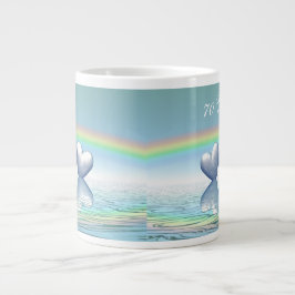 Platinherzen zum 70. Jubiläum Jumbo-Tasse
