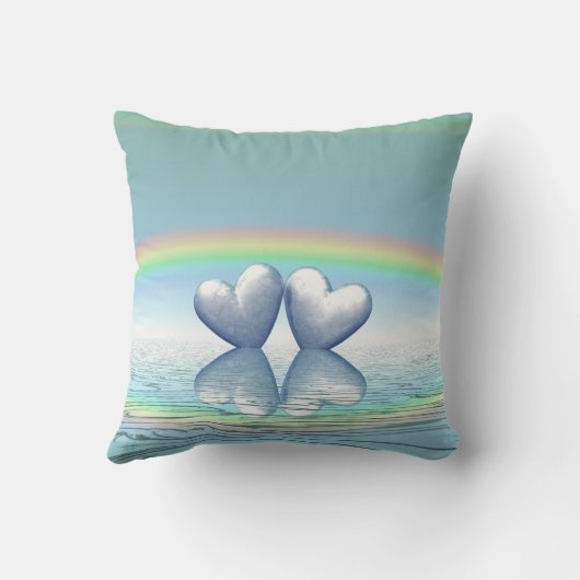 Platinherzen zum 70. Jubiläum Kissen (Rückseite)