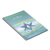 Platinherzen zum 70. Jubiläum Notizblock (Rechte Seite)