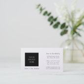 Platinpapier für Wohnheime Visitenkarte (Stehend Vorderseite)