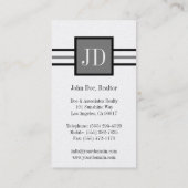 Platinpapier für Wohnimmobilienmakler Visitenkarte (Rückseite)