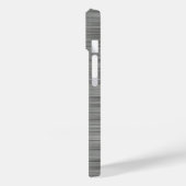 Platinsilber-Edelstahlprint Case-Mate iPhone Hülle (Rückseite / Links)
