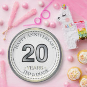 Platinum 20-Jährige Papierplatte Pappteller (Party)