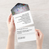 platinum 20th wedding anniversary invitation   all in one einladung (Abreißen)