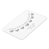 Platinum 70. Hochzeitstag Magnet (Linke Seite)