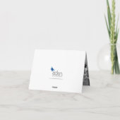 Platinum 70 Jahre Jubiläum hinzufügen Sie Ihr eige Dankeskarte (Rückseite)