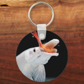 Platinum Alligator Gar Pike Schlüsselanhänger (Vorderseite)