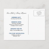 Platinum Ankündigung Datum freihalten Postkarte (Rückseite)