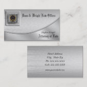 Platinum Anwaltskarte Visitenkarte (Vorne/Hinten)