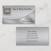 Platinum Anwaltskarte Visitenkarte (Vorne/Hinten)