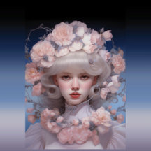 Platinum Beauty - Ein Frauenportrait und Blume