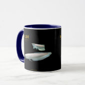 Platinum Black Arowana Tasse (Vorderseite Links)
