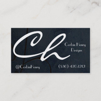 Platinum Black Leinwand Business Cards Visitenkarte
