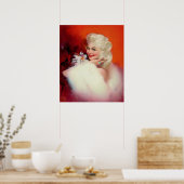 Platinum Blonde Posing Button-Up Poster (Küche)