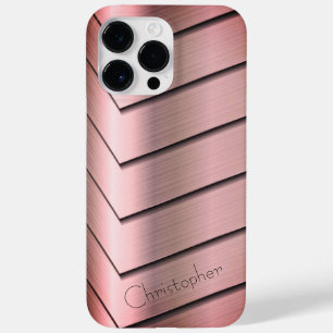 Platinum Bronze Edelstahl-Druck Case-Mate iPhone 14 Pro Max Hülle