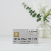 Platinum Business Card Custom Visitenkarte (Stehend Vorderseite)