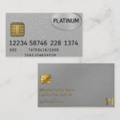 Platinum Business Card Custom Visitenkarte (Vorne/Hinten)