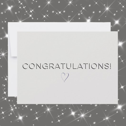 Platinum Color Eleganter Jeder Anlass Glückwunsch  Karte