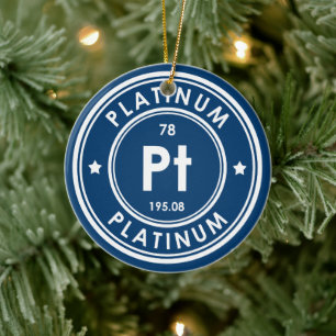 Platinum Element Blue Keramik Ornament