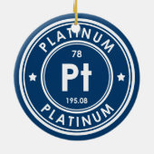 Platinum Element Blue Keramik Ornament (Hinten)