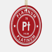 Platinum Element Rote Keramik Ornament (Rechts)