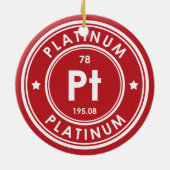 Platinum Element Rote Keramik Ornament (Hinten)