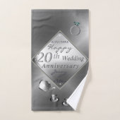 Platinum Emerald Anniversary Badetuch Set (Handtuch)