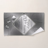 Platinum Emerald Anniversary Badetuch Set (Handtuch)