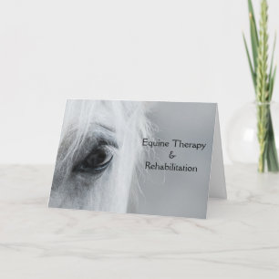 Platinum Equine Anpassbare geklappte Grußkarte Karte