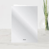 Platinum Equine Grußkarte Karte (Rückseite)