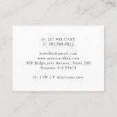 Platinum Glitzer Gold Monogram Makeust Busi Visitenkarte (Rückseite)