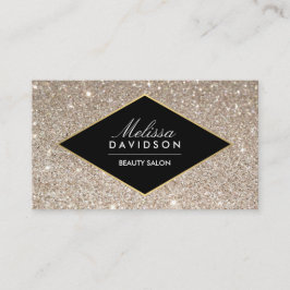 Platinum Glitzer und Glamour Beauty Business Card Visitenkarte