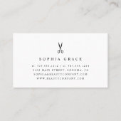 Platinum Glow Hairstylt Visitenkarte (Rückseite)