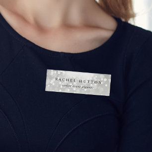 Platinum Glow Namenschild