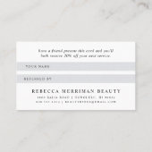 Platinum Glow-Referenzkarte Empfehlungskarte (Rückseite)