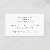 Platinum Gold Glitzer Event Plane Business Card Visitenkarte (Rückseite)
