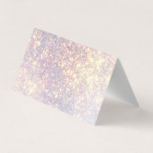 Platinum Gold Glitzer Event Plane Business Card Visitenkarten (Rückseite)