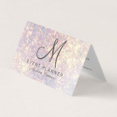 Platinum Gold Glitzer Event Plane Business Card Visitenkarten (Vorderseite)