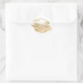 Platinum Gold Glitzer Juweliermarke Runder Aufkleber (Tasche)