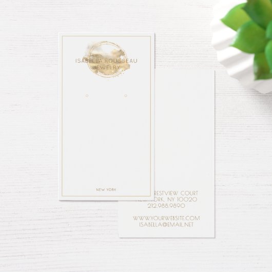 Platinum Gold Glitzer Schmuckschmuck Earring Displ (Schreibtisch)