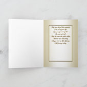 Platinum Gold Wedding Grußkarte Karte (Innenseite)