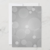 Platinum Gray Elegant Wedding Save The Date (Rückseite)